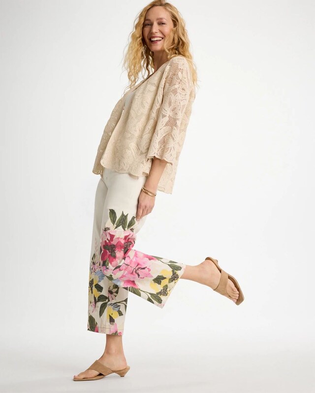 Short Crochet Lace Kimono - image 2